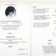 WESTHUIZEN-VAN-DER-Marie-1949-2001