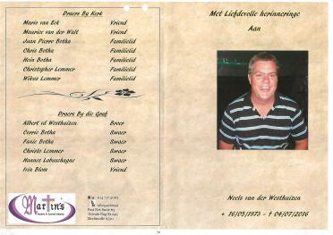 WESTHUIZEN-VAN-DER-Neels-1973-2016-M