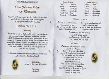 WESTHUIZEN-VAN-DER-Pieter-Johannes-Petrus-1935-2014-M_2