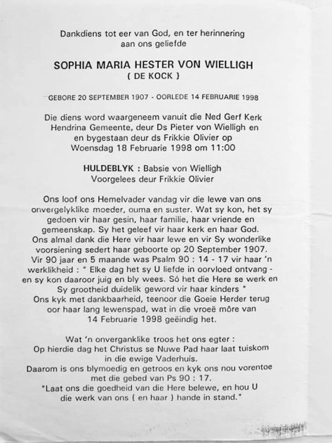 WIELLIGH-VON-Sophia-Maria-Hester-Nn-Babsie-nee-DeKock-1907-1998-F_4