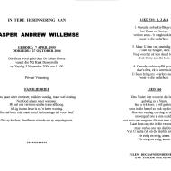 WILLEMSE, Casper Andrew 1955-2006