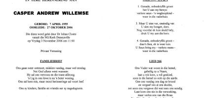 WILLEMSE-Casper-Andrew-1955-2006