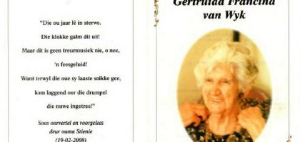 WYK-VAN-Gertruida-Francina-nee-Bosman-1909-2008-F