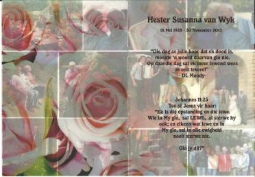 WYK-VAN-Hester-Susanna-1928-2013-F