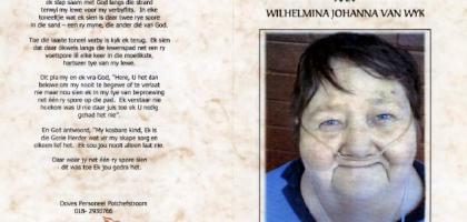 WYK-VAN-Wilhelmina-Johanna-1950-2009-F