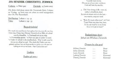 ZERWICK-Surnames-Vanne