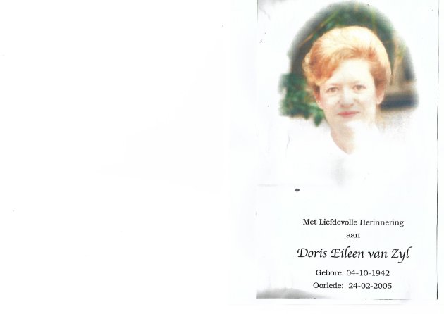 ZYL, Doris Eileen van 1942-2005_1