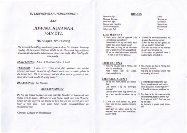 ZYL, Jowina Johanna van nee SWANEPOEL 1922-2005_2