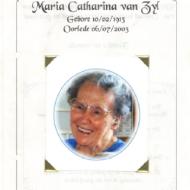 ZYL Maria Catharina van 1913-2003_1