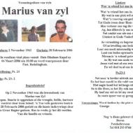ZYL Marius van 1963-2006