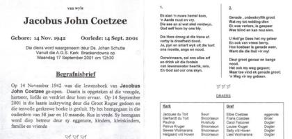 COETZEE-Jacobus-John-1942-2001-M