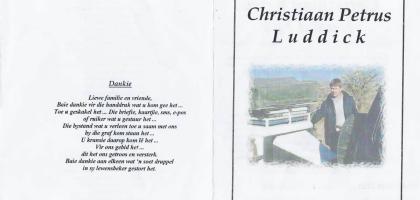 LUDDICK-Christiaan-Petrus-1965-2005-M