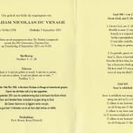 VENAGE-DU-Abraham-Nicolaas-Nn-Nico-1936-2011-M_2