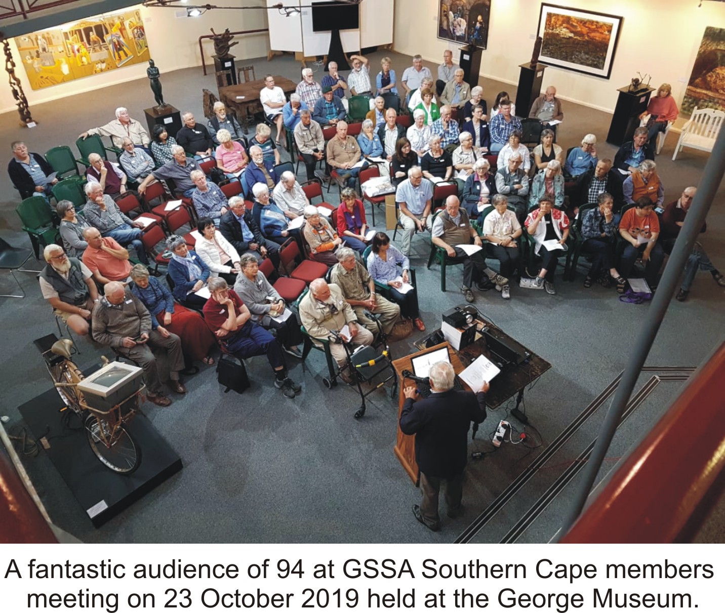 Fantastic audience of 94 at GSSA Southern Cape members meeting on 23 October at the George Museumjpeg