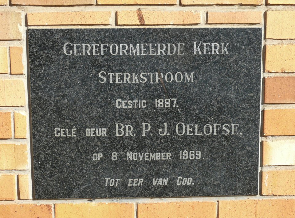 EC.OK-STERKSTROOM-Gereformeerd-Kerk EC.OK-STERKSTROOM-Gereformeerd-Kerk