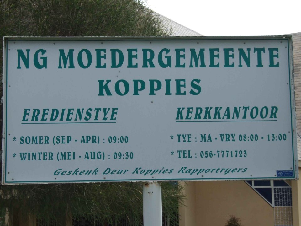 FS-KOPPIES-Moedergemeente-Nederduitse-Gereformeerde-Kerk_1 FS-KOPPIES-Moedergemeente-Nederduitse-Gereformeerde-Kerk_1