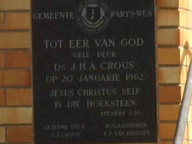 FS-PARYS-Parys-Wes-Nederduitse-Gereformeerde-Kerk_05 FS-PARYS-Parys-Wes-Nederduitse-Gereformeerde-Kerk_05