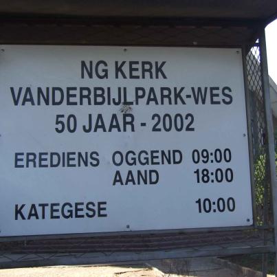 Gauteng, VANDERBIJLPARK, Vanderbijlpark-Wes, Nederduitse Gereformeerde Kerk